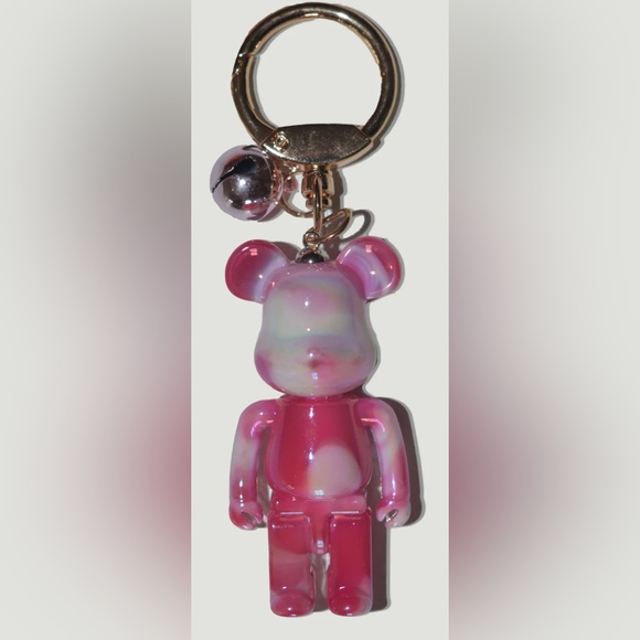 Keyring Bear Quicksand Keyring Acrylic Key Bag/Backpack Pendant NWT - Picture 3 of 5